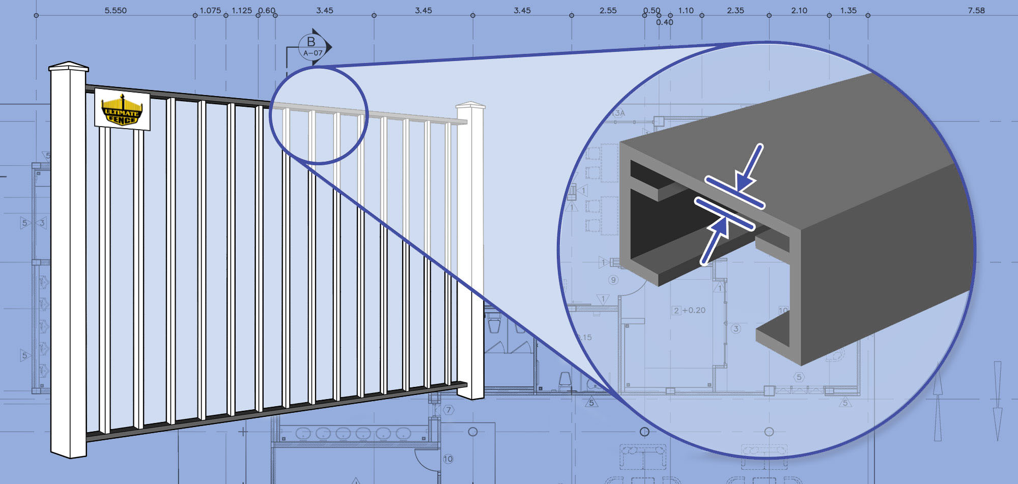 Aluminum fence contractor in Derry, New Hampshire