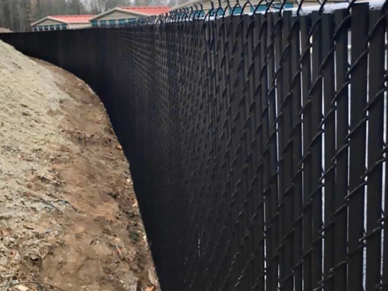 Chain Link Semi-Privacy Fencing in Derry, New Hampshire